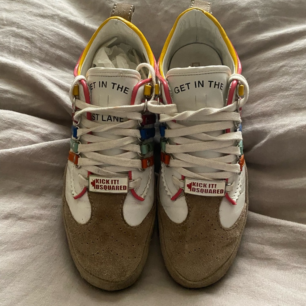 Vintage Dsquared2 multicolored sneakers sz 39.5